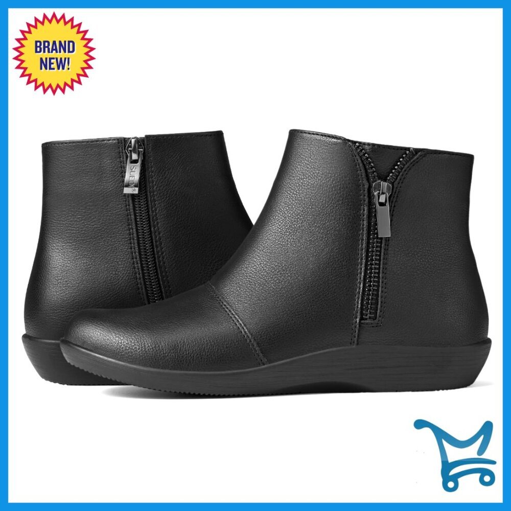 Women's Ankle Boots Flat Booties Comfortable Walking Casual Short Boots